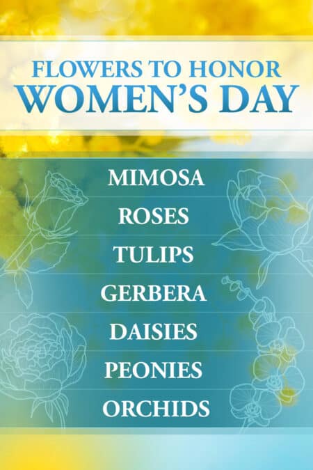 Flowers to Honor International Women's Day