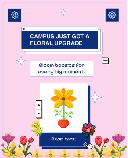 Campus just got a floral upgrade